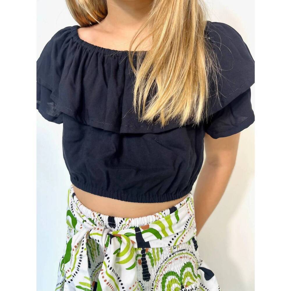 NEW SKEMO girls' dominica top in black